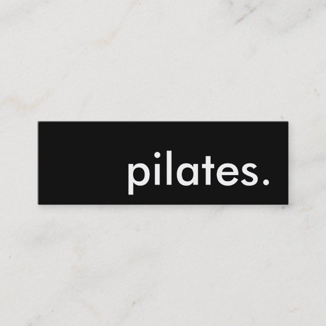 Cartão De Visita Mini pilates. (Frente)