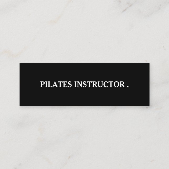Cartão De Visita Mini Pilates Yoga Instrutor Teacher (Frente)