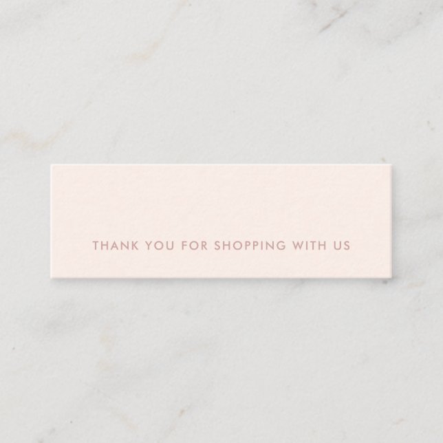 CARTÃO DE VISITA MINI PINCO SIMPLES MÍNIMO NEGRO OBRIGADO POR COMPRAR (Frente)