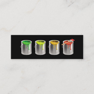 Cartão De Visita Mini Pintor profissional de pintura em casa 