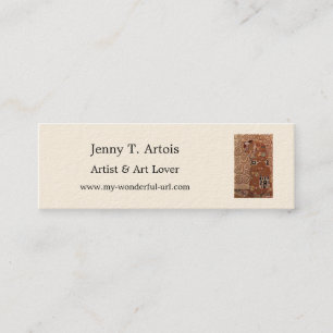 Cartão De Visita Mini Pintura de Gustav Klimt: O Embrião (cerca de 1909)