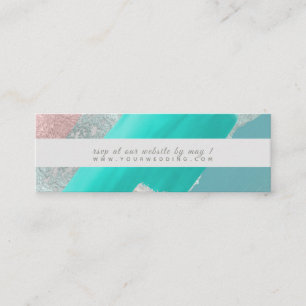 Cartão De Visita Mini PixDezines Modern Art, Gabinete de RSVP de Waterco