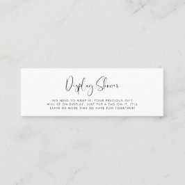 Cartão De Visita Mini Placa de chá para Exibição Elegante e Moderna