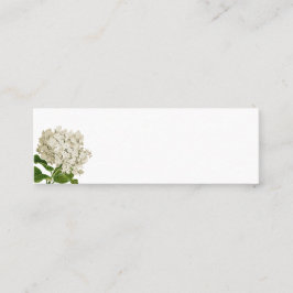 Cartão De Visita Mini Placa de Colocação de Vazio de Hydrangea Branco Su