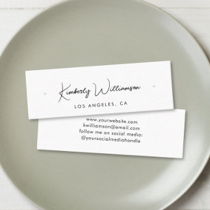 Cartão De Visita Mini Placa de Exibição de Arranque de Hoop de Script Ch