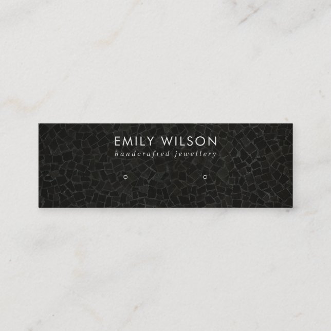 CARTÃO DE VISITA MINI PLACA DE EXIBIÇÃO DE OUVIDO DO ESTUDO DE MOSAIC PR (Frente)