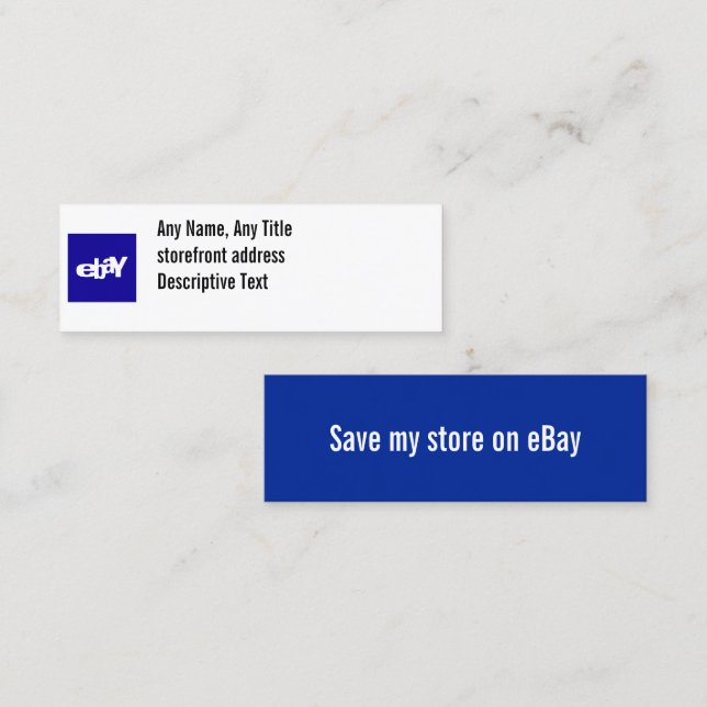 Cartão De Visita Mini Placa de mídia social básica (Frente/Verso)