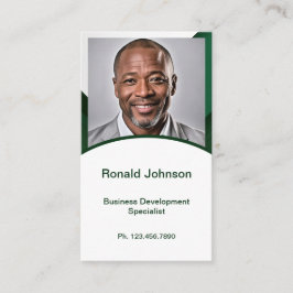 Cartão De Visita Mini placa de retomada | Placa de rede verde escur