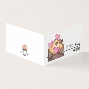 Cartão De Visita Mini Placas Lunchbox Personalizadas com Seu Nome