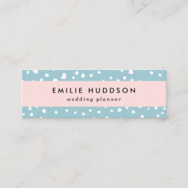 Cartão De Visita Mini Pontos Dalmáticos Azuis, Pontos Dalmáticos, Impres