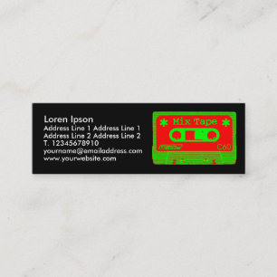 Cartão De Visita Mini Pop IV da fita da mistura