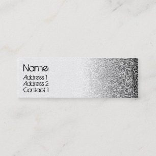 Cartão De Visita Mini Preto dos PRODUTOS ORGÂNICOS