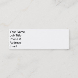 Cartão De Visita Mini Primeira impressão