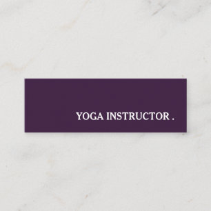 Cartão De Visita Mini Professora Instrutora Yoga