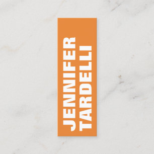 Cartão De Visita Mini Profissional elegante moderno minimalista corajoso