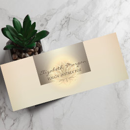 Cartão De Visita Mini Profissional Moderno Charmoso Feminino,Flor de Lót