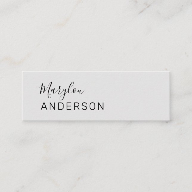 Cartão De Visita Mini Profissional - UNISEX (Frente)