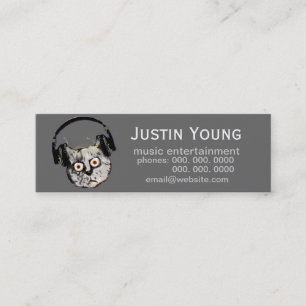 Cartão De Visita Mini promocional DJ/música eletrônica
