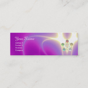 CARTÃO DE VISITA MINI RAIO DE ASCLEPIUS,7 CHAKRAS,YOGA,ENERGIA ESPIRITUA