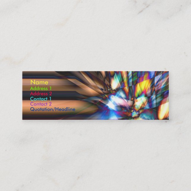 Cartão De Visita Mini Raybreak (Frente)