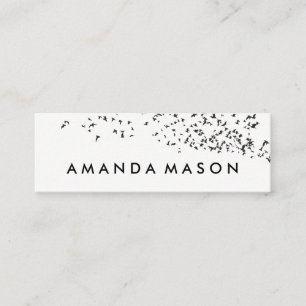 Cartão De Visita Mini Rebanho dos pássaros