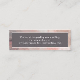 Cartão De Visita Mini Receptáculo de Web site de Casamento de Abstrato M