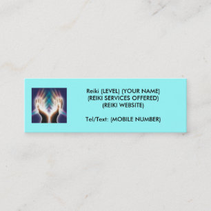 Cartão De Visita Mini Reiki/cura