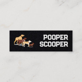 Cartão De Visita Mini Remoção de Resíduos de Pet