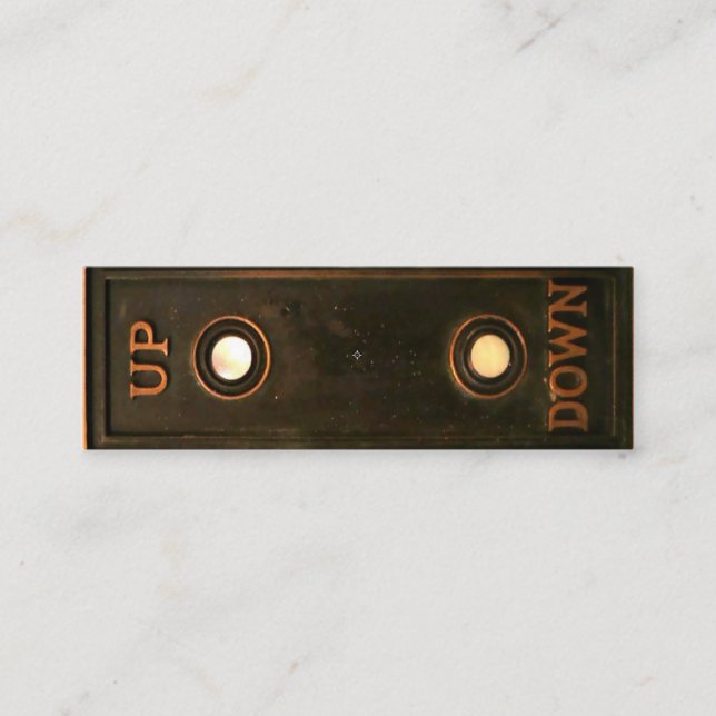 Cartão De Visita Mini Restauração de vinhetas ou negociante antigo (Frente)