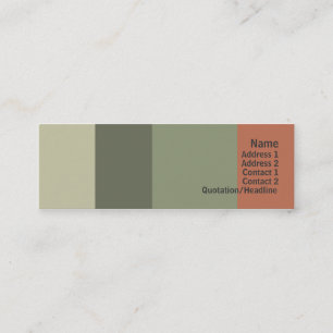 Cartão De Visita Mini Restaurante italiano - magro