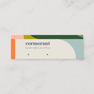 Cartão De Visita Mini Retentor do Estropo de Orelha abstrato