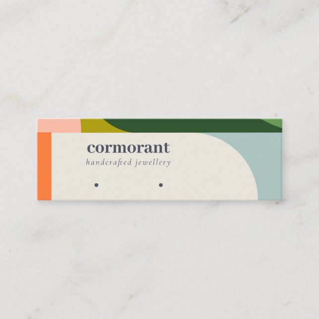 Cartão De Visita Mini Retentor do Estropo de Orelha abstrato (Frente)