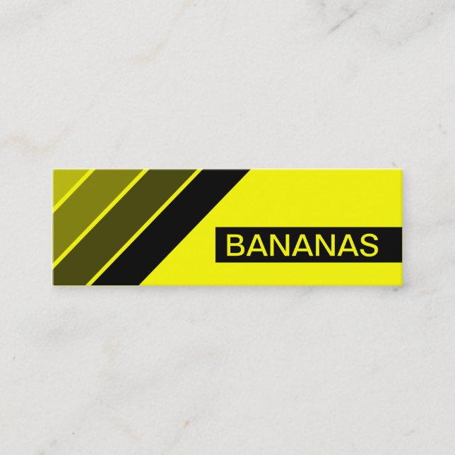 Cartão De Visita Mini retro BANANAS (Frente)