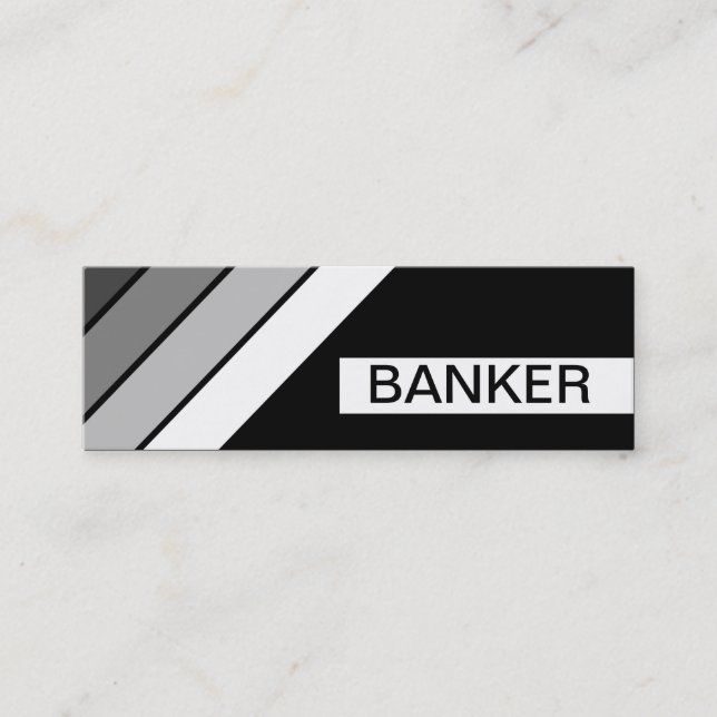 Cartão De Visita Mini REtro BANKER (Frente)