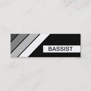 Cartão De Visita Mini retro BASSIST