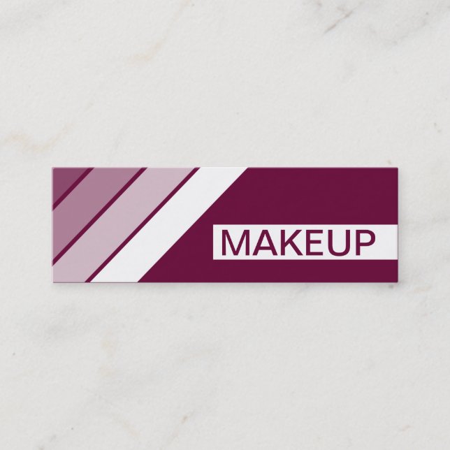 Cartão De Visita Mini retro MAKEUP (Frente)