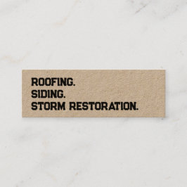 Cartão De Visita Mini Roofing Siding QR
