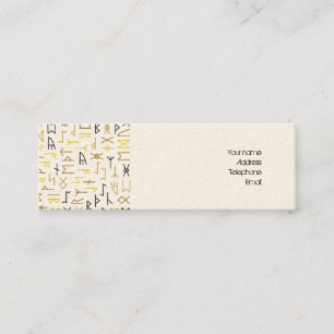 Cartão De Visita Mini Runes
