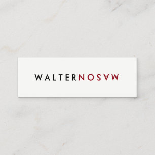 Cartão De Visita Mini Sacudir Carta