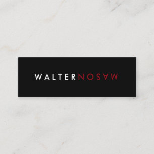 Cartão De Visita Mini Sacudir da letra