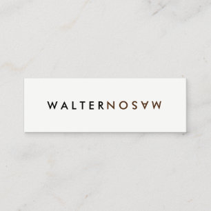 Cartão De Visita Mini Sacudir da letra