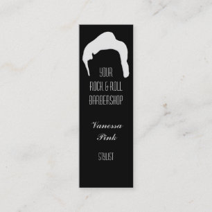 Cartão De Visita Mini Salão de beleza do barbeiro da cosmetologia do