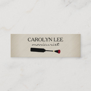 Cartão De Visita Mini Salão de beleza do prego