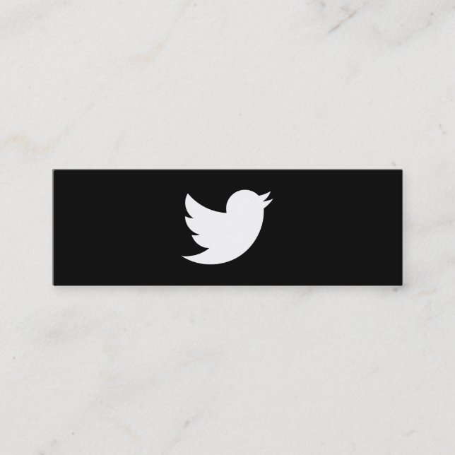 Cartão De Visita Mini seguidores do twitter (Frente)