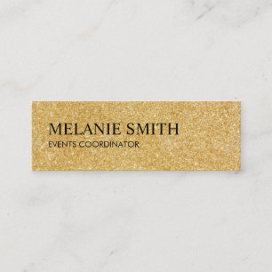 Cartão De Visita Mini Shimmer Dourado