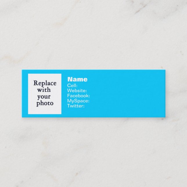 Cartão De Visita Mini Siga-me! Twitter 2 (Frente)