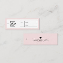 Cartão De Visita Mini Simple Business Logo Label Clothing Price Hang Tag
