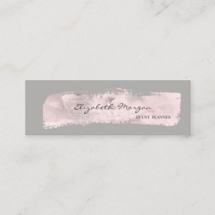 Cartão De Visita Mini Simples à moda elegantes modernos, pintam o curso