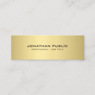 Cartão De Visita Mini Simples aparência Elegante Minimalista e Moderna,