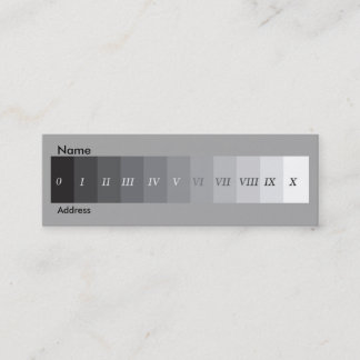 Cartão De Visita Mini Sistema da zona